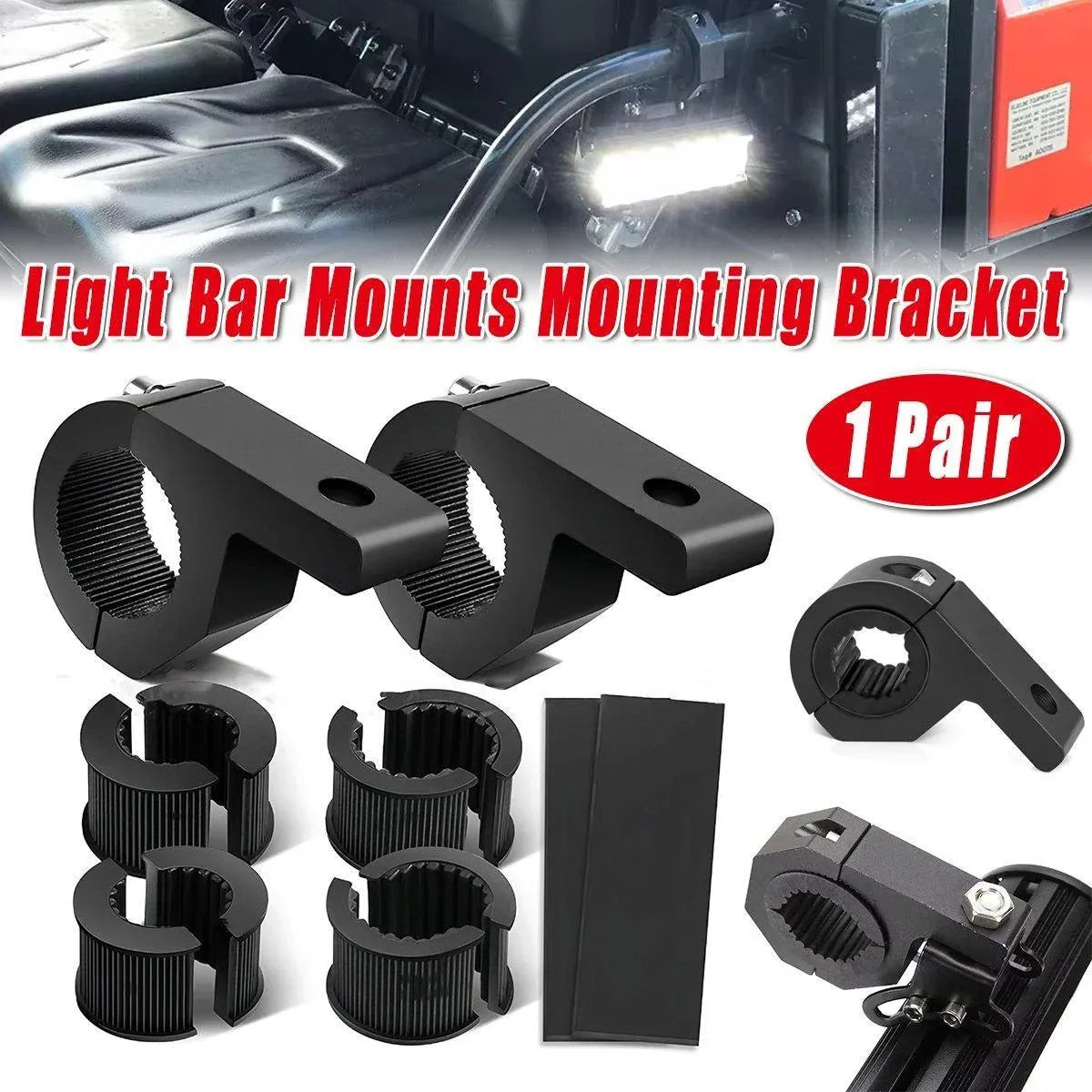 1 Pair Light Clip Fixing Bracket for Car Motorcycle Spotlights Mounting Shelf